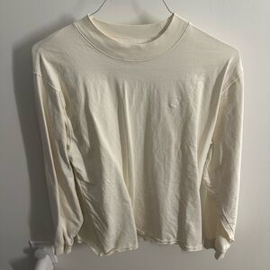 NWOT Saturdays NYC Long Sleeve Tee in Cream, size: L